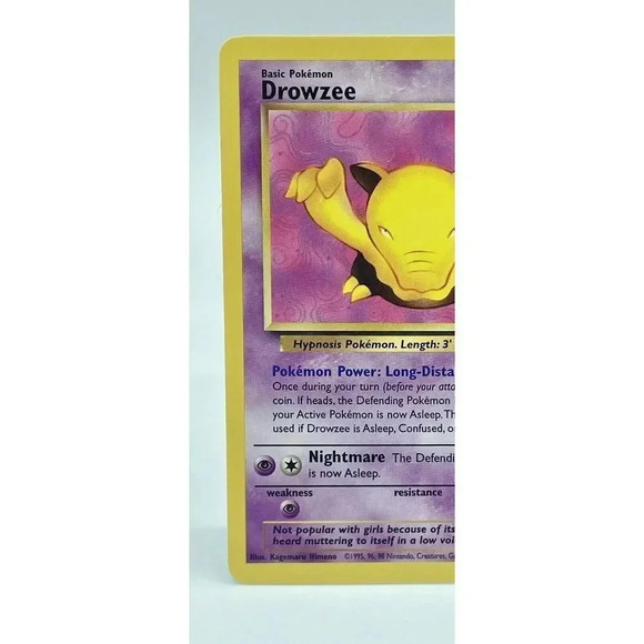 Drowzee 54/82 Team Rocket‎ Common Pokemon Non Holo WOTC Vintage 2000 NM - Picture 2 of 6